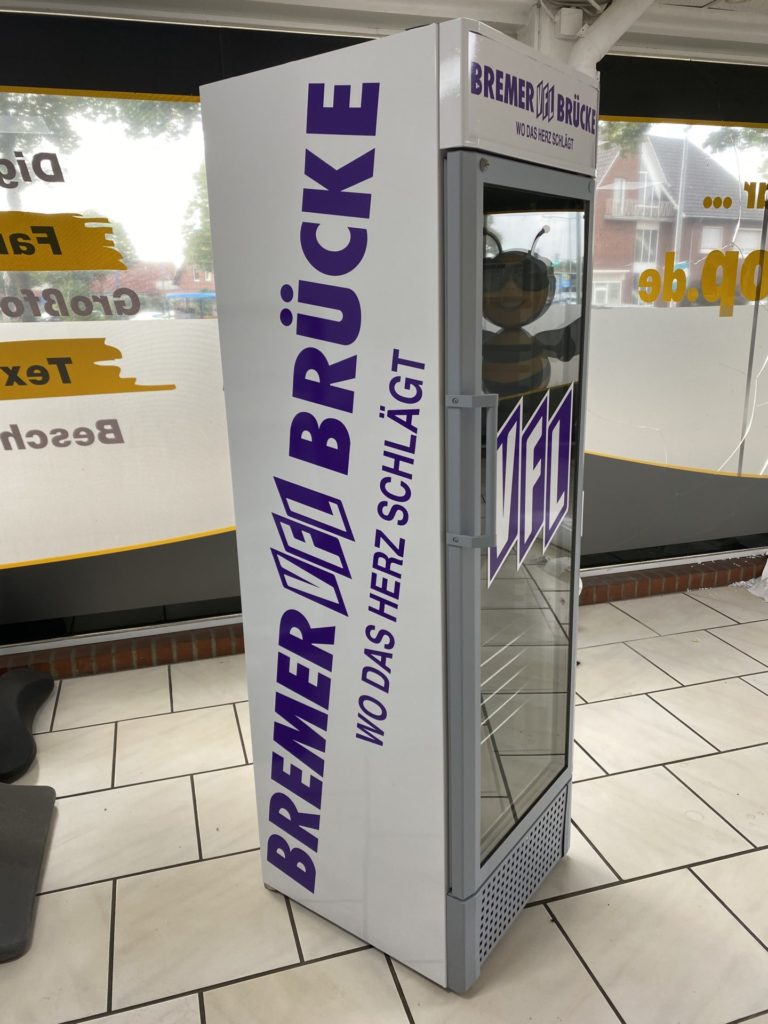 Kühlschrankbeklebung – Referenzprojekt 3 von Klartext