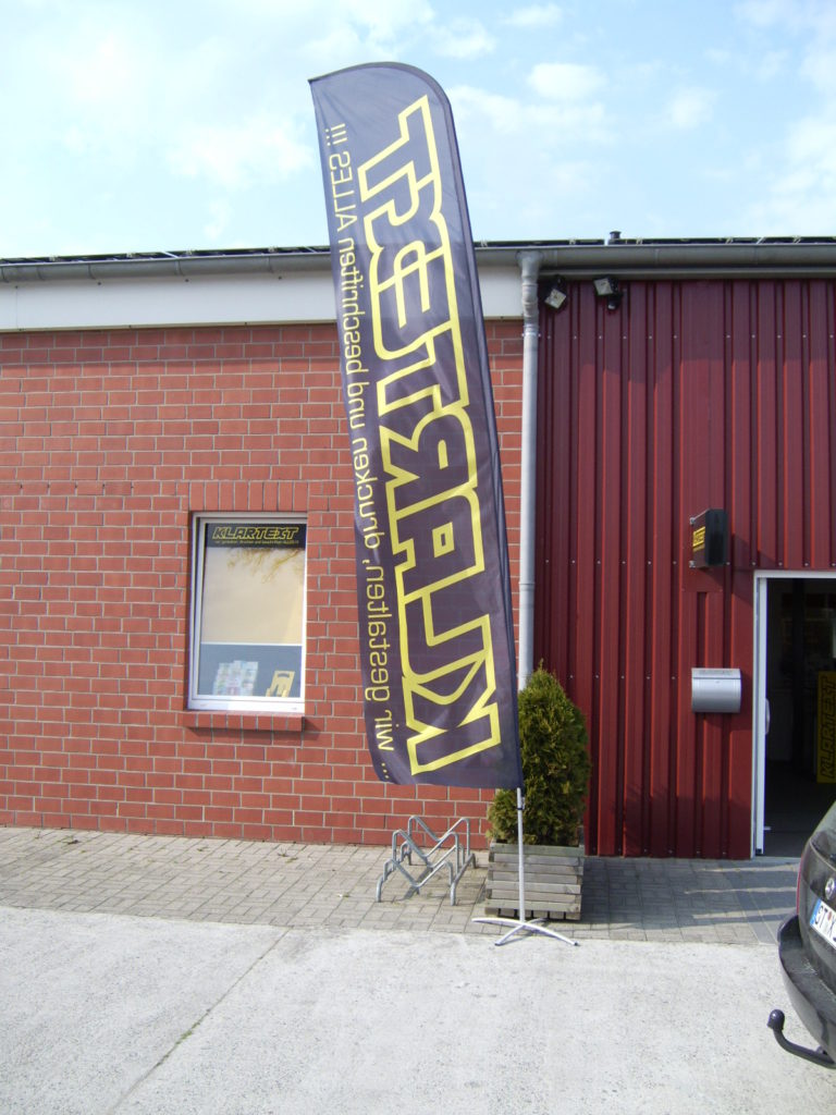 Werbefahnen – Referenzprojekt 6 von Klartext