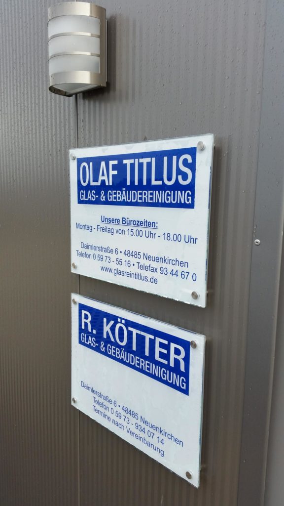 Werbeschilder – Referenzprojekt 20 von Klartext