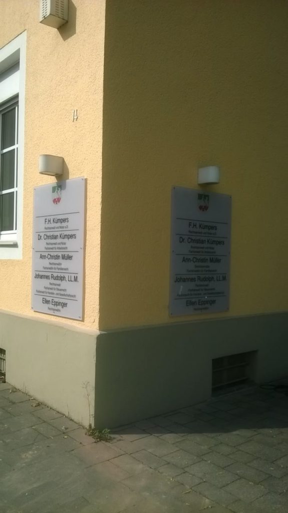 Werbeschilder – Referenzprojekt 5 von Klartext