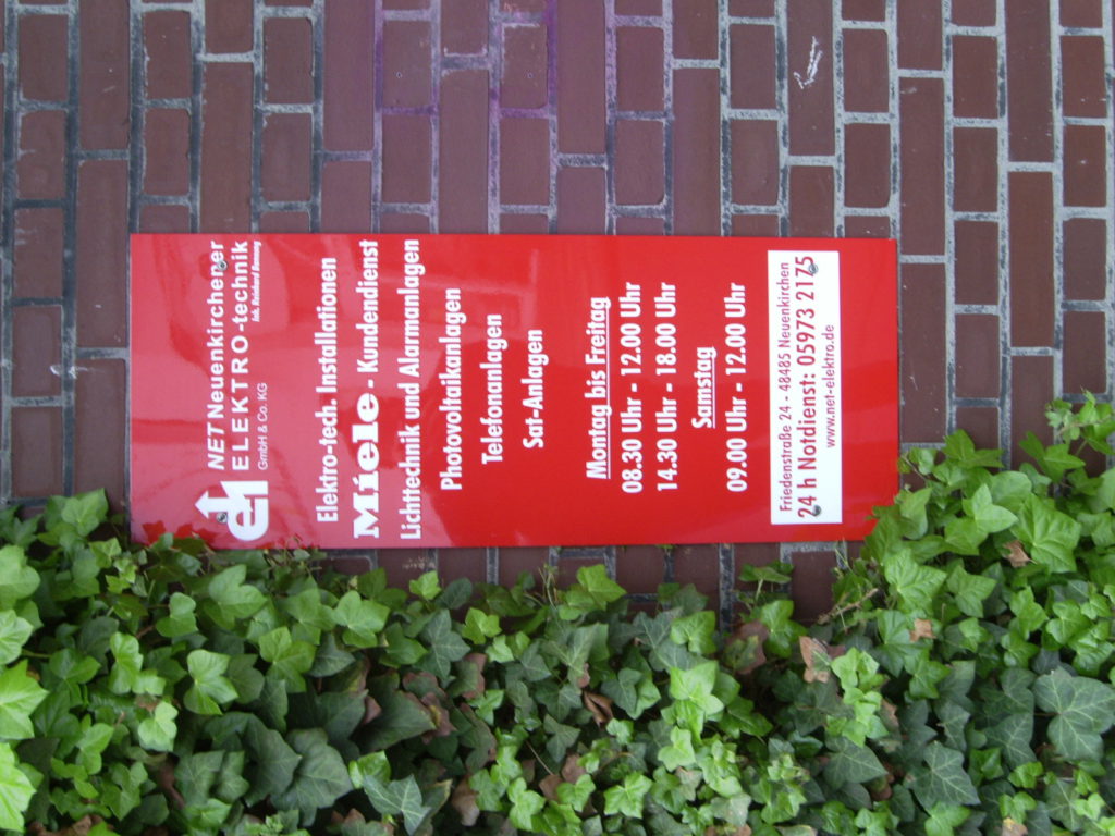 Werbeschilder – Referenzprojekt 59 von Klartext